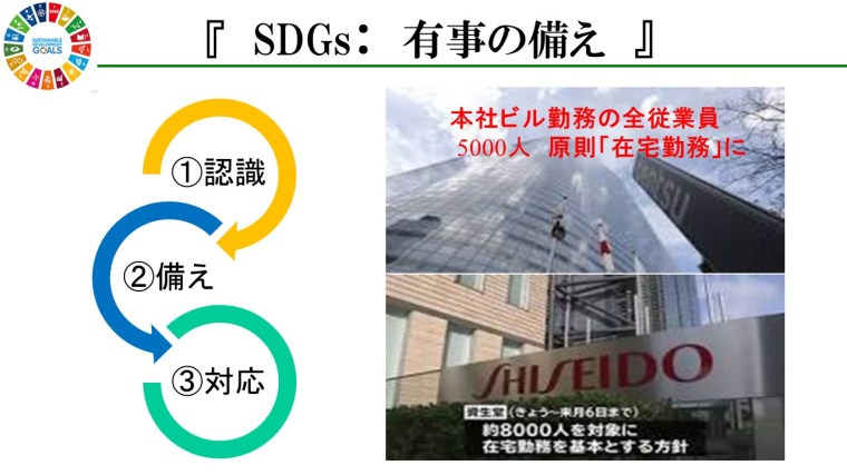 SDGs有事の備え